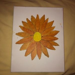 Orange flower painting